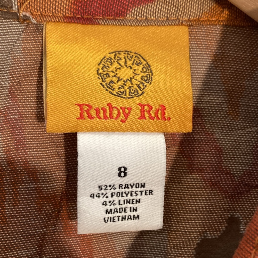 Ruby Rd. Linen Blend Jacket Pearlized Buttons 8 - image 6